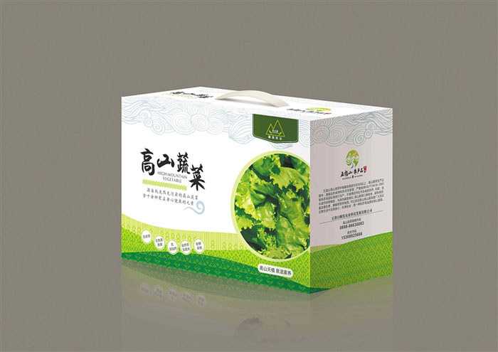 五指山高山蔬菜包裝效果圖 五指山高山蔬菜